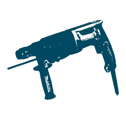 MILWAUKEE, MAKITA, PERLES orodje MAKITA Električno orodje Vrtalna kladiva Vrtalna kladiva SDS+ ELEKTRIČNO VRTALNO KLADIVO 800W, 26mm HR2670FT 