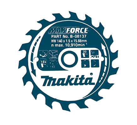 MILWAUKEE, MAKITA, PERLES orodje MAKITA Pribor Žaganje Krožne žage za les MAKITA ŽAGIN LIST TCT, 85x15x20Z, za les B-32932 MAKITA 