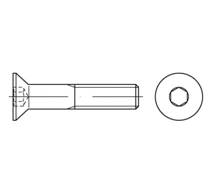VIJAK U.Gl.Š.L. 10.9 DIN 7991 30X100 ZnB