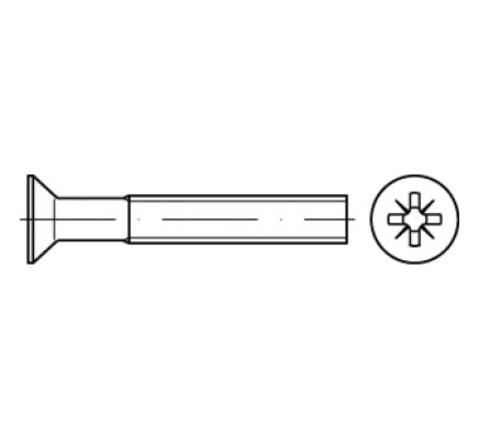 VIJ.KOVINSKI V.Gl.+ A/4 DIN 965 6x45
