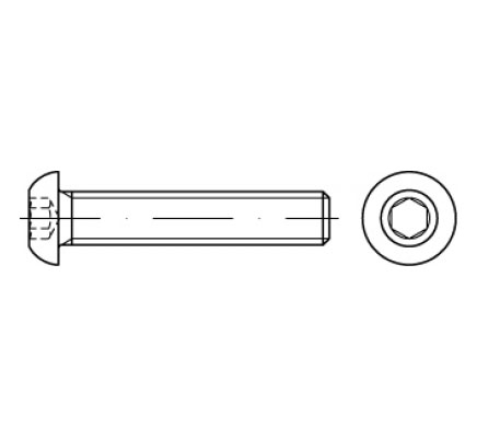 SPOJNI ELEMENTI Standardni elementi ISO 7380 Vijaki lečasti inbus Brunirani 10.9 VIJAK L.Gl.Š.L. 10.9 7380-2 TORX 8X20 s prirobnico TX 